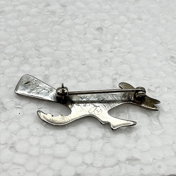 Roadrunner Pin Brooch Vintage Sterling Silver Tribal Vintage Pin - Picture 4 of 12